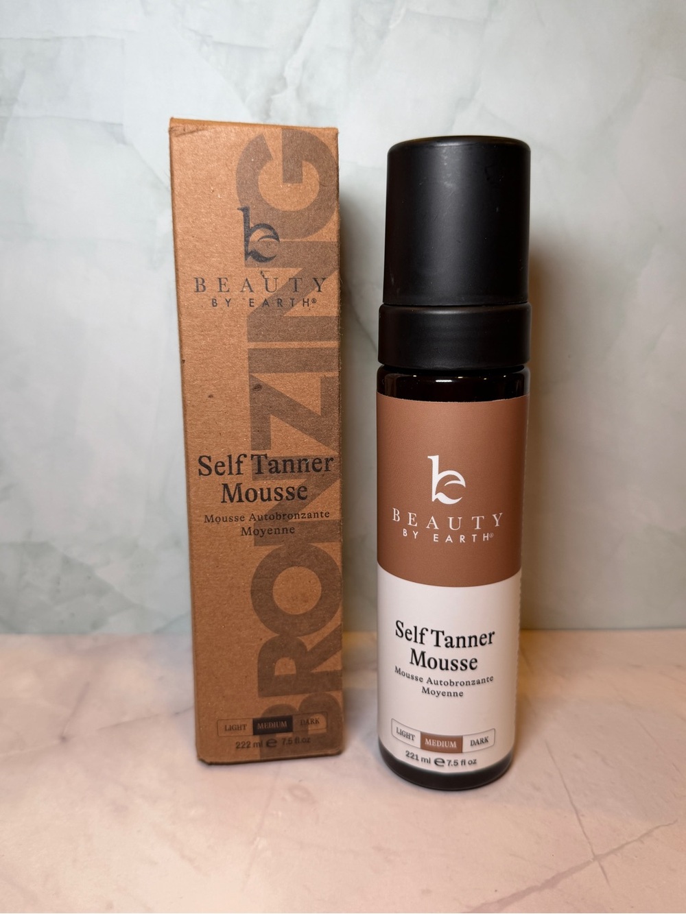 Beauty by Earth Self Tanner Mousse Medium 7.5 oz